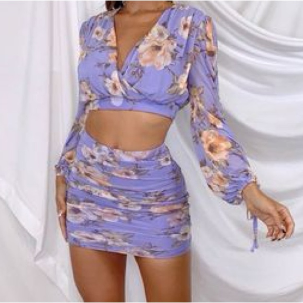 More Love Skirt Set Lavender - Picture 2 of 3